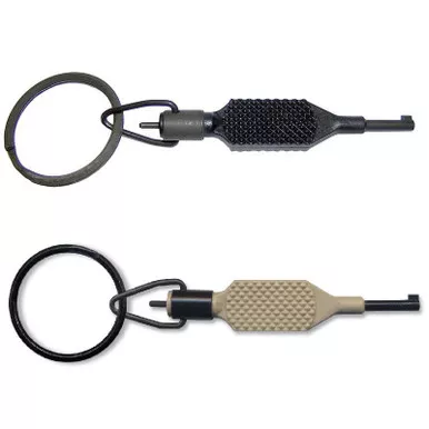 Zak Tool ZT9P Polymer Flat Knurled Handcuff Key w/ Swivel Key Ring