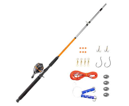Zebco Ready Tackle Catfish Spincast Combo #RTCFSC702MH