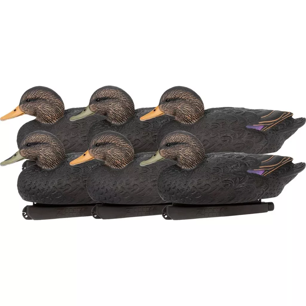 Zink Floater Duck Decoys (Black Ducks 6 pk.)