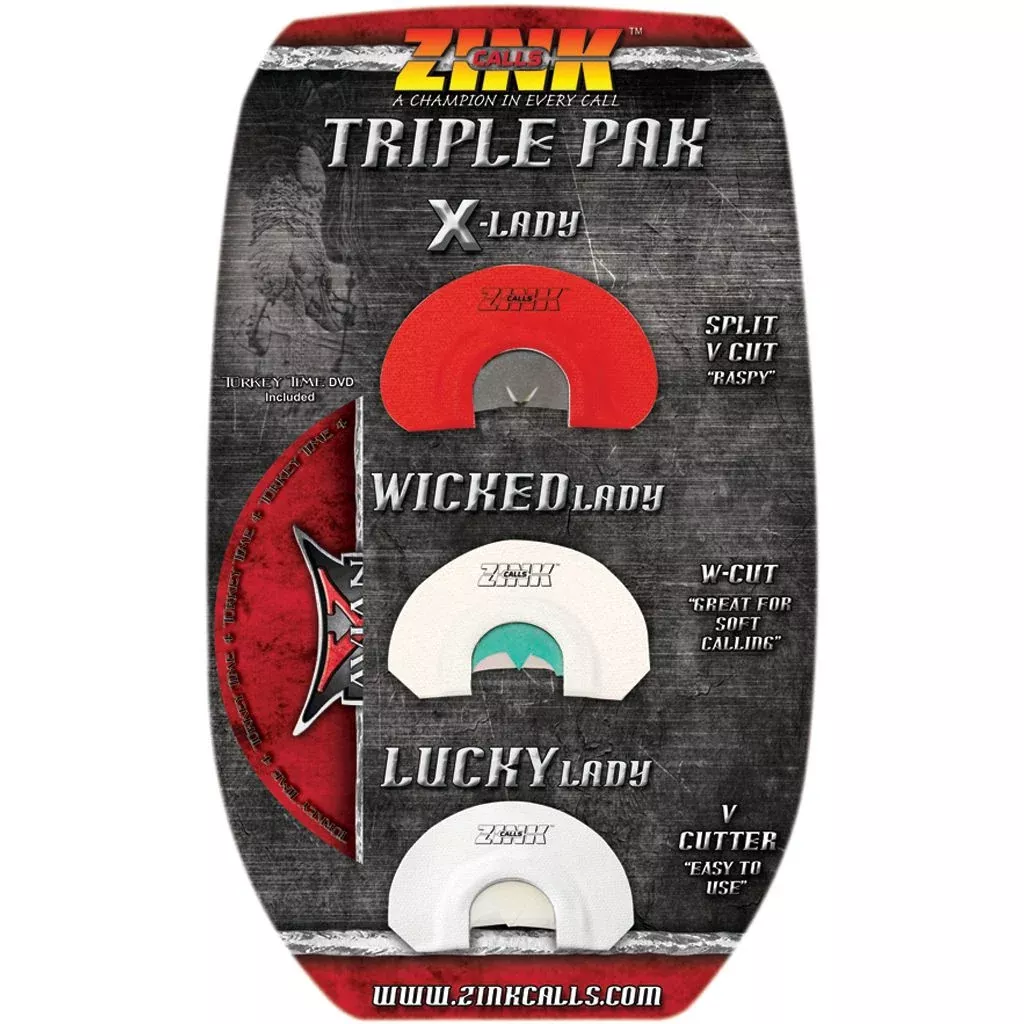 Zink Triple Pak Turkey Call