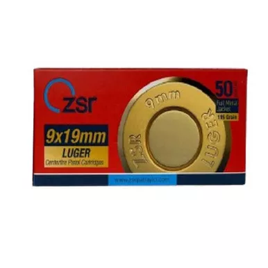 ZSR 9×19 Luger FMJ 115GR 50 Rounds